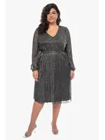 Pipa Jessica Metallic Plisse Dress
