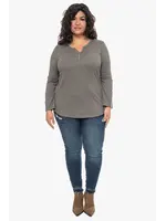 Pipa Fashion Pipa Pixie Cotton Henley Top