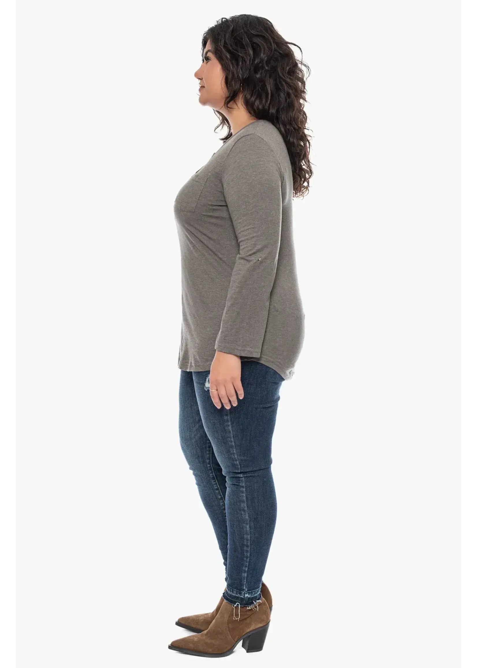 Pipa Fashion Pipa Pixie Cotton Henley Top