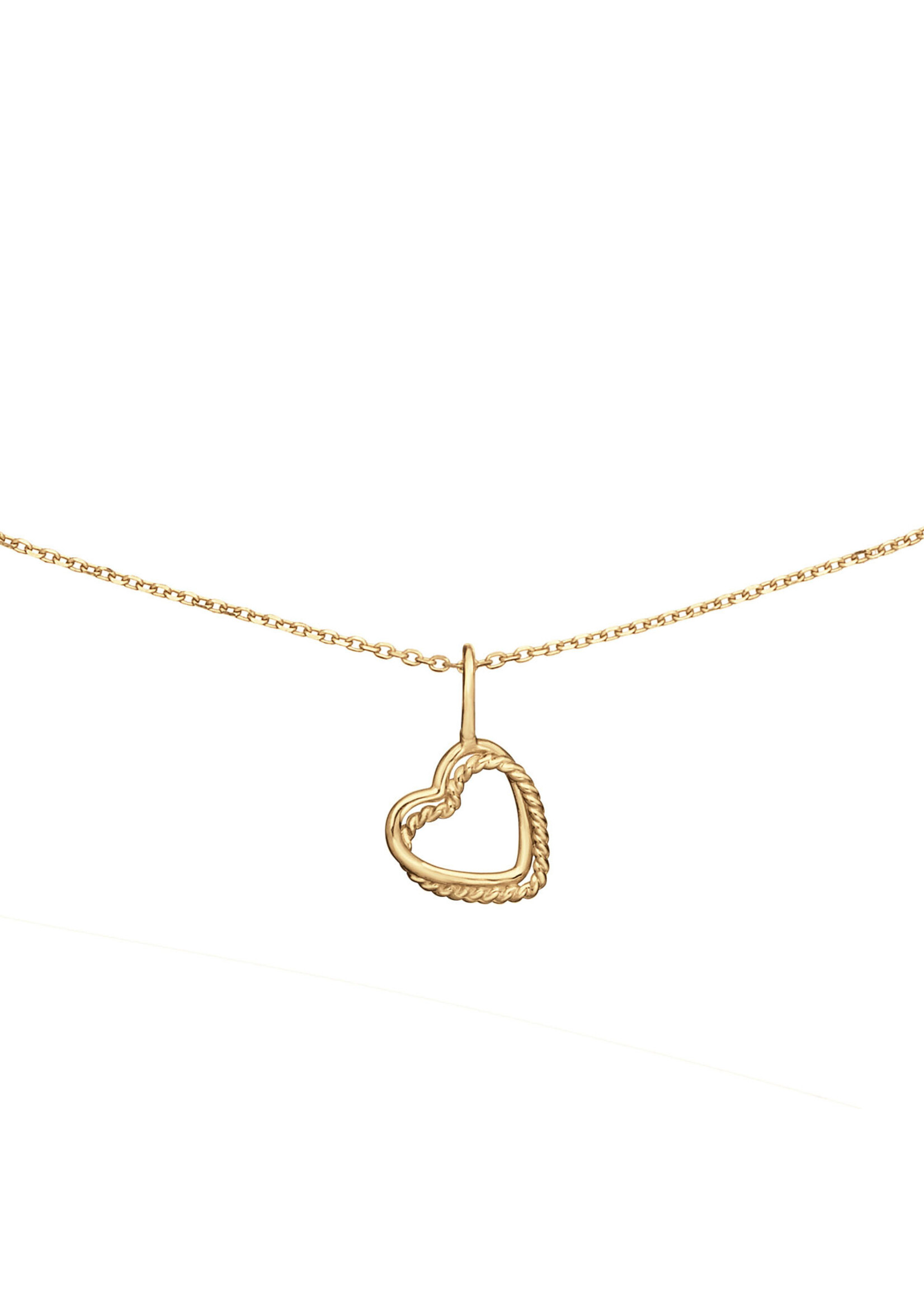 Jackie Gold Jackie Gold 14KY Twisted Heart Necklace
