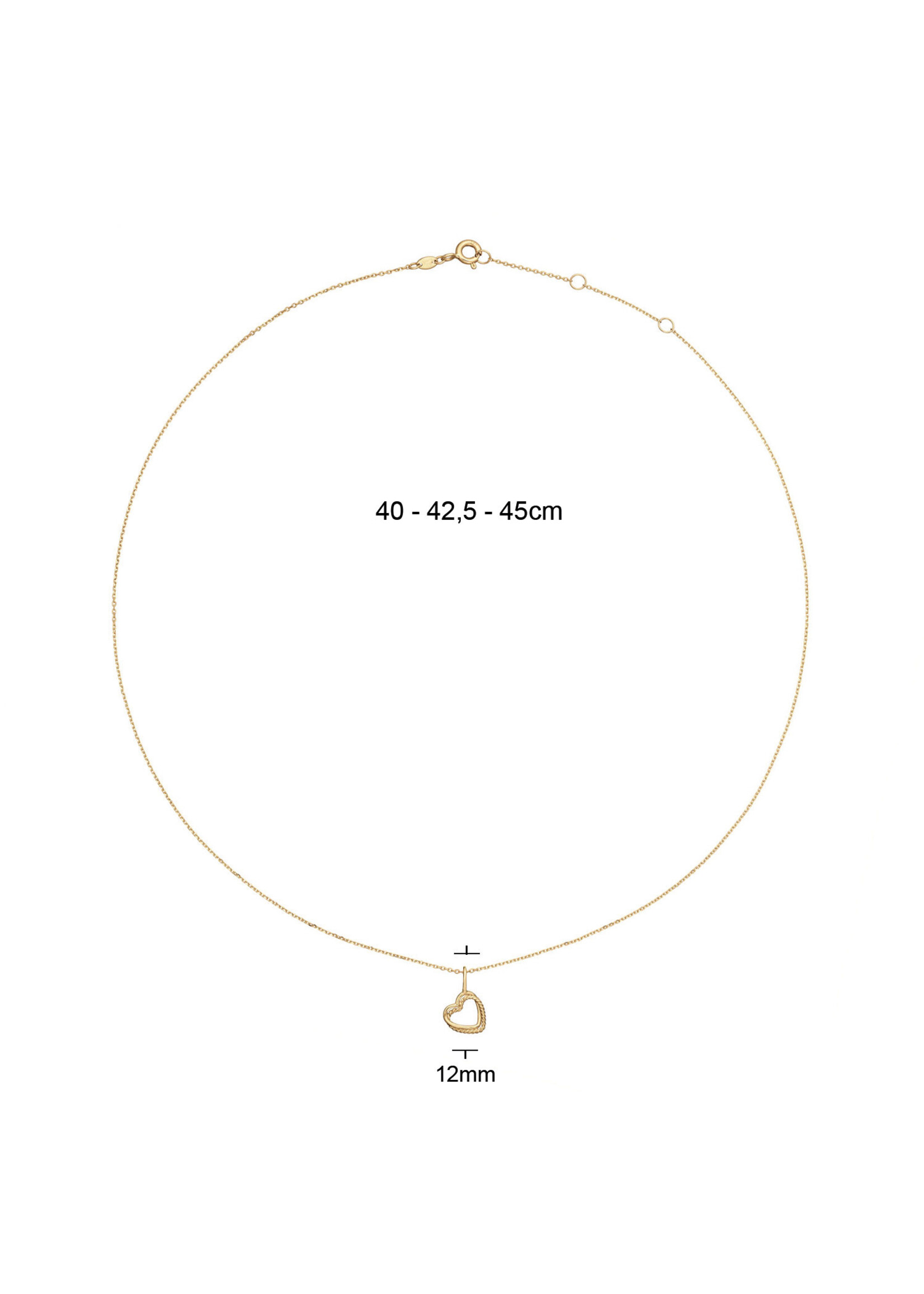 Jackie Gold Jackie Gold 14KY Twisted Heart Necklace