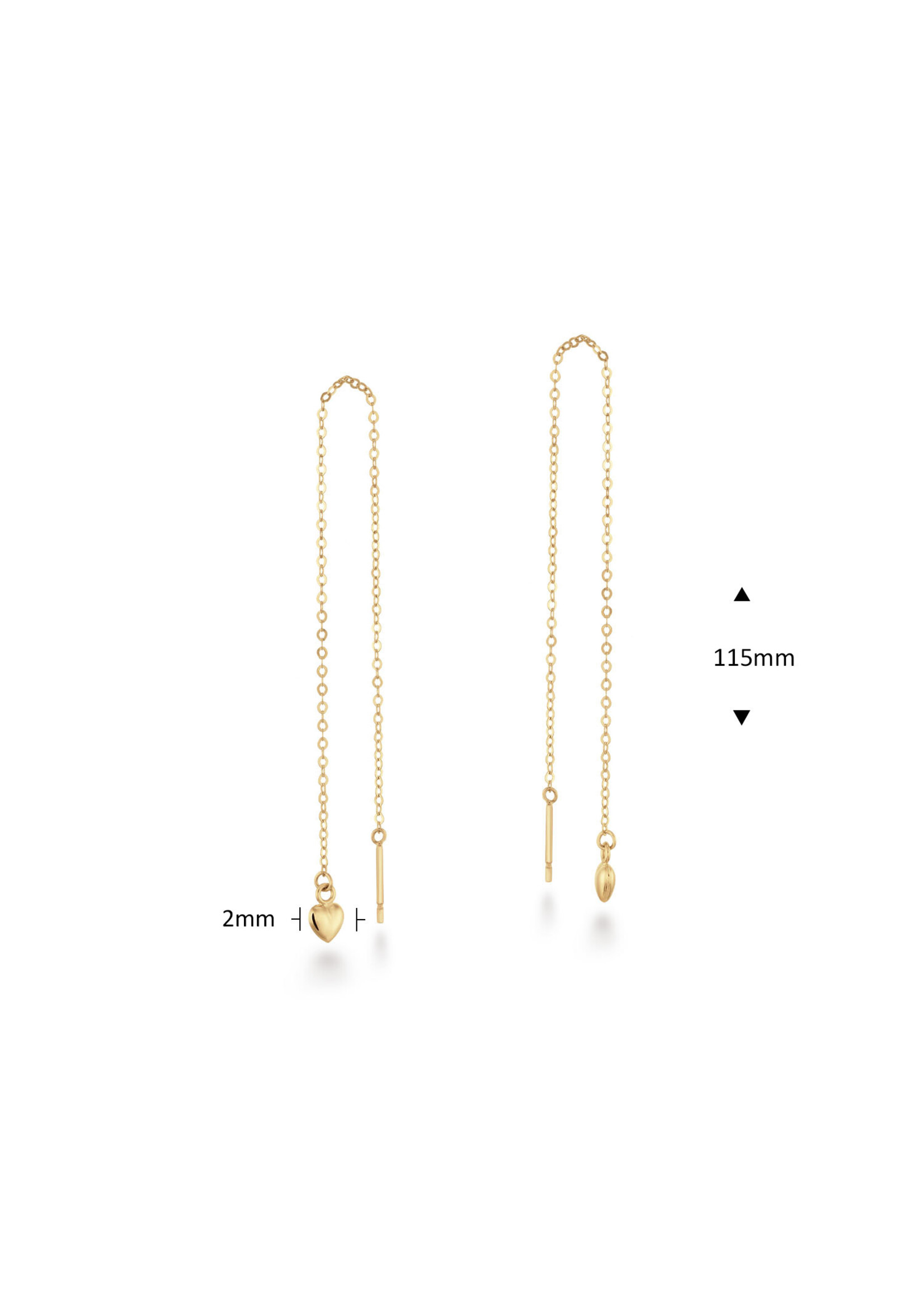 Jackie Gold Jackie Gold 14KY Amoureuse Threader Earrings