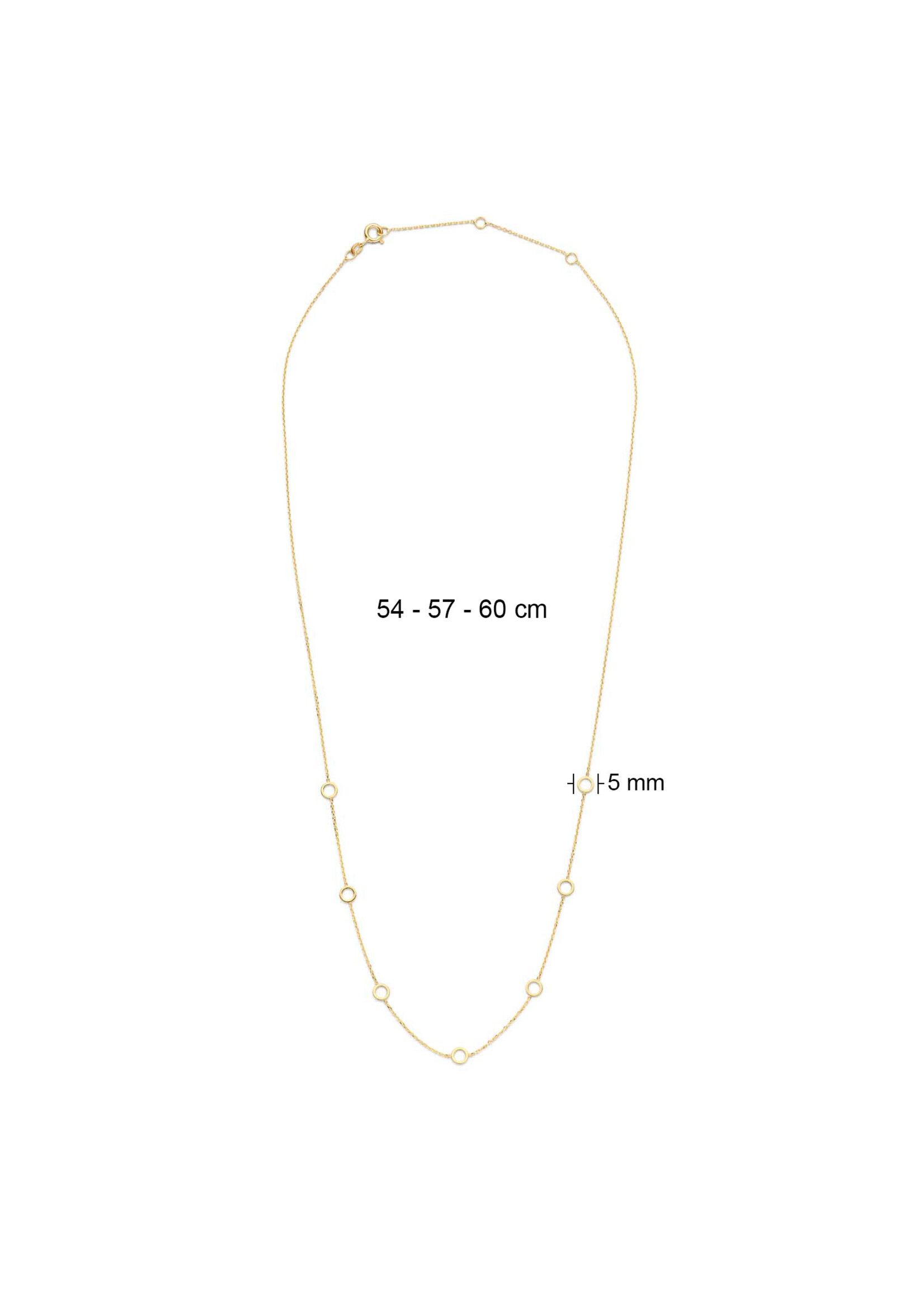 Jackie Gold Jackie Gold 14KY Long Circles Necklace