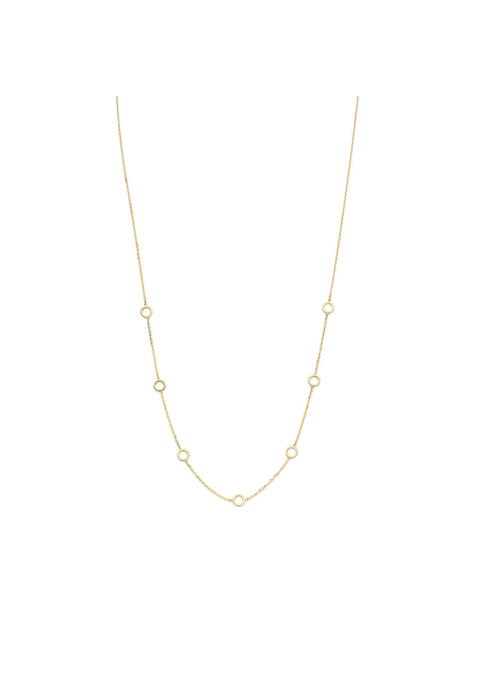 Jackie Gold Jackie Gold 14KY Long Circles Necklace