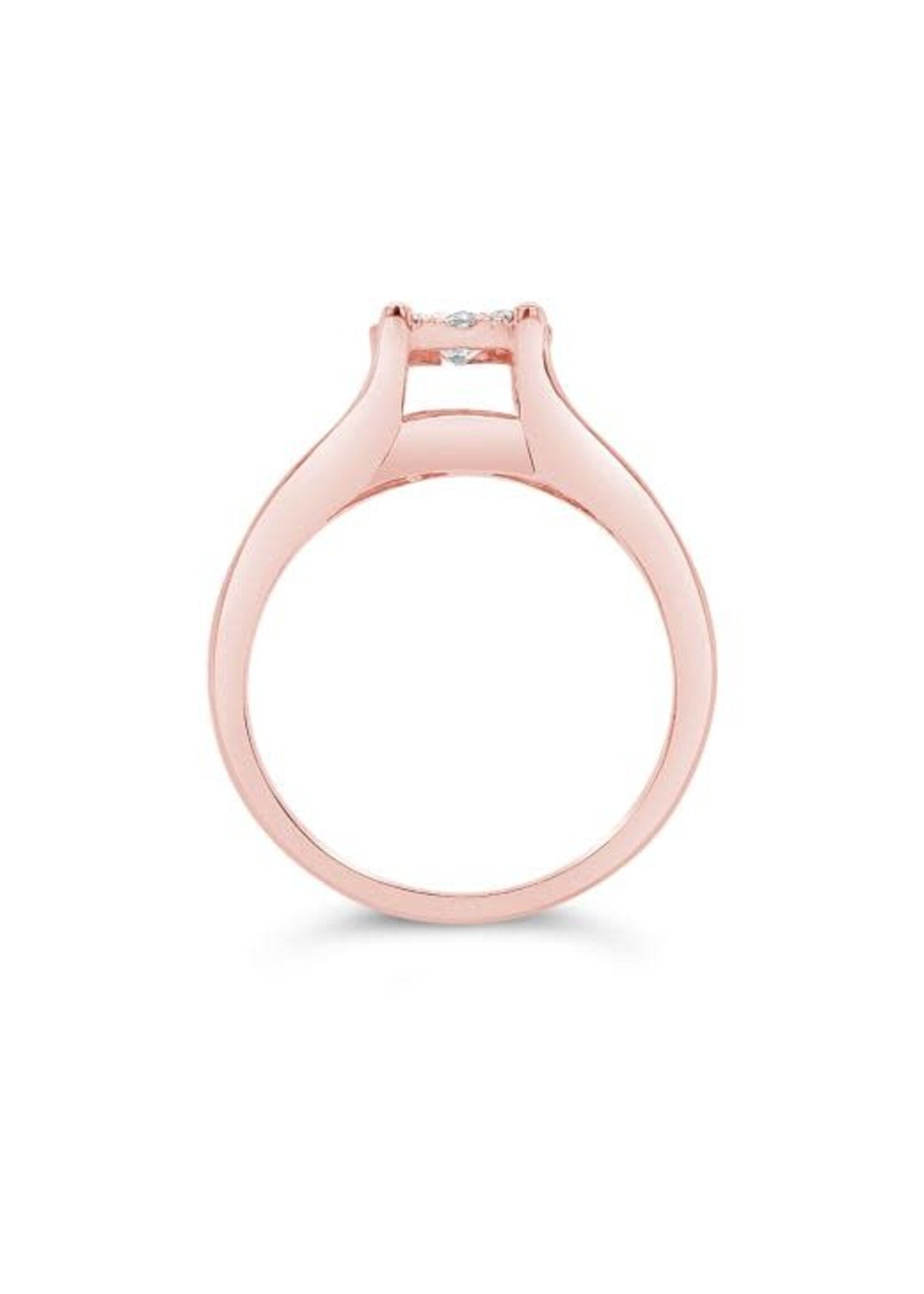 Vintage Vintage Never Worn Illusion Eng Set 10krg SZ7  1ctw