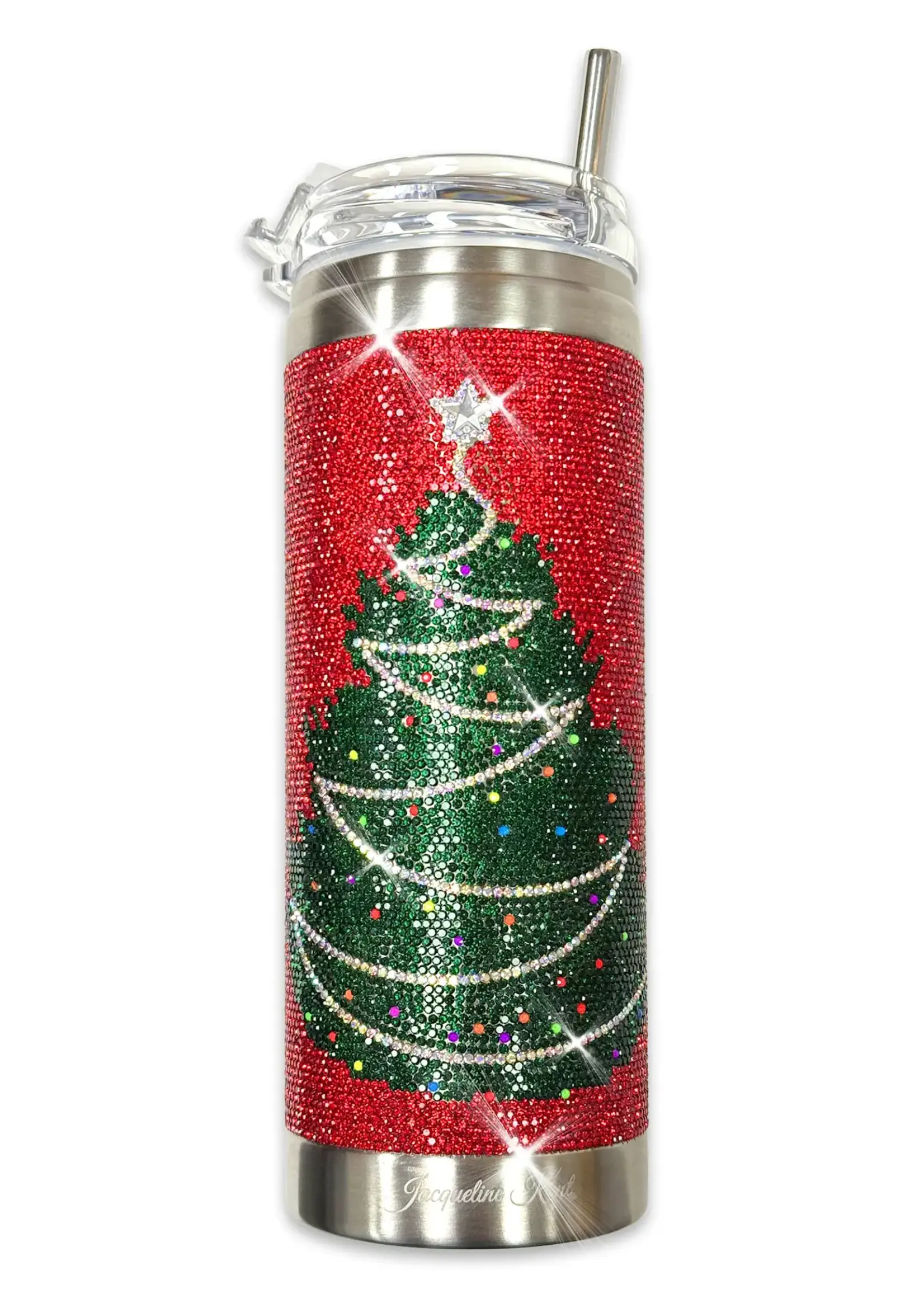 Jacqueline Kent JK Christmas tree tumbler