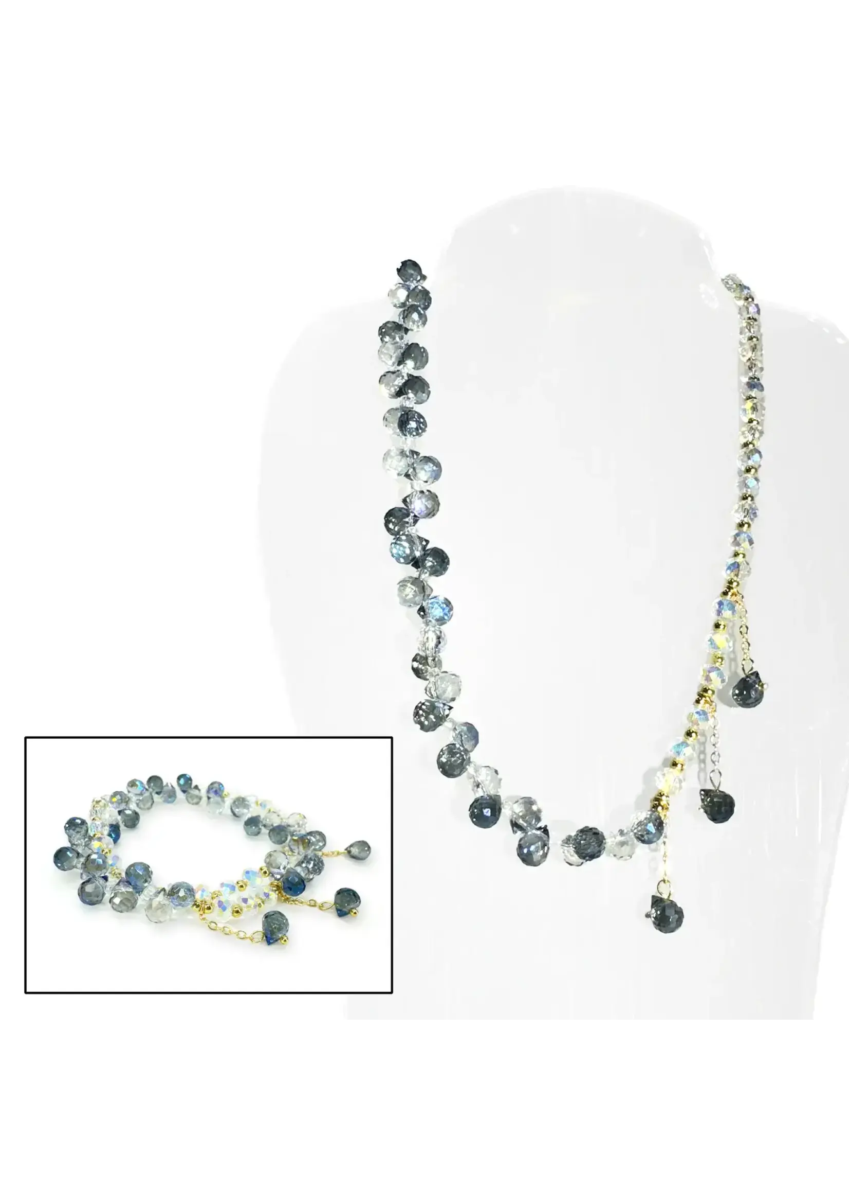 Jacqueline Kent JK Crystal 2 in 1 Bracelet