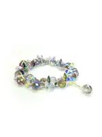 Jacqueline Kent JK Bracelet Crystal Stretch Clear