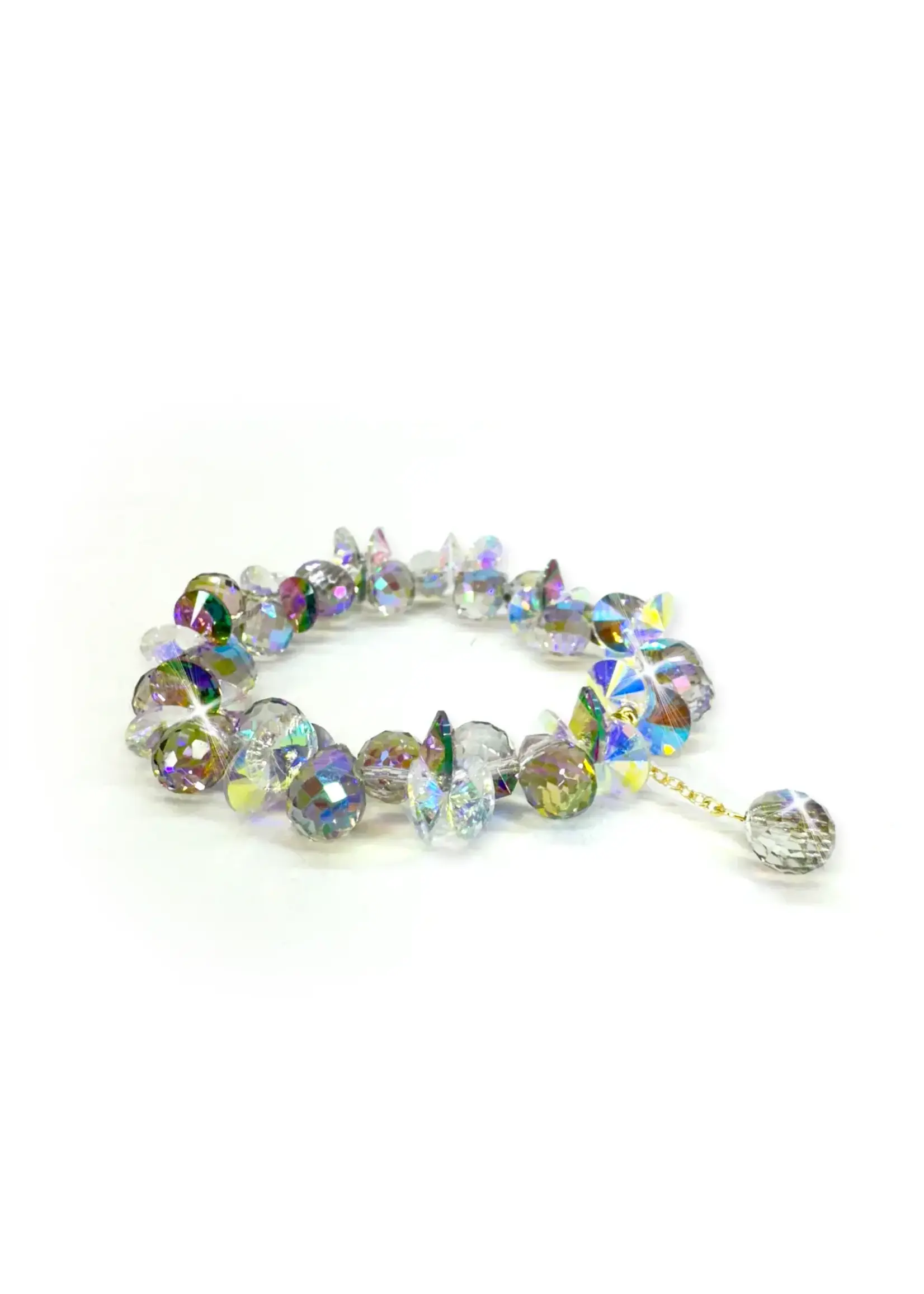 Jacqueline Kent JK Bracelet Crystal Stretch Clear