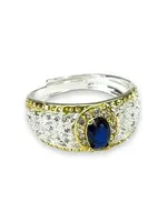 Jacqueline Kent JK Blue Crystal Ring