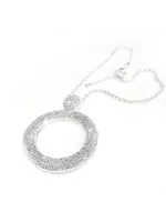 Jacqueline Kent JK Frosted Halo Statement Necklace