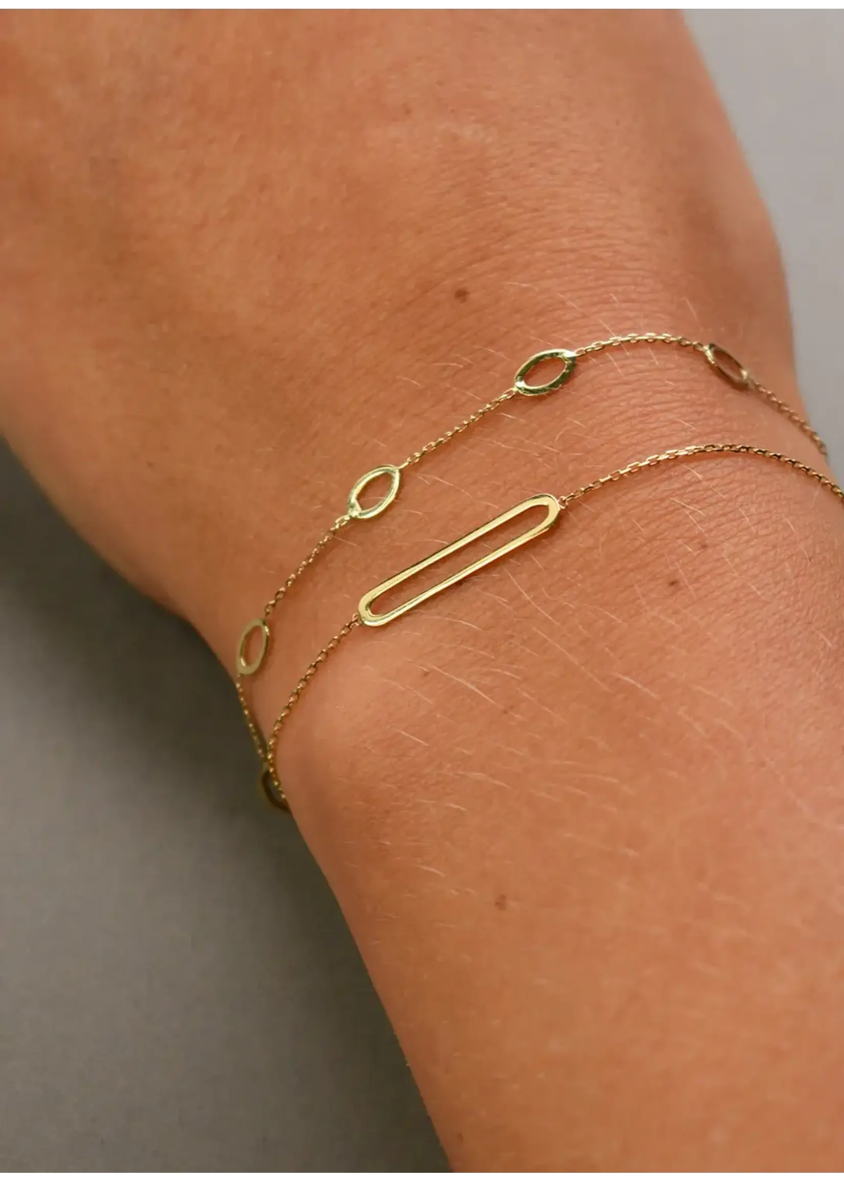 Jackie Gold Jackie Gold 14KY Bahia Oval Bracelet