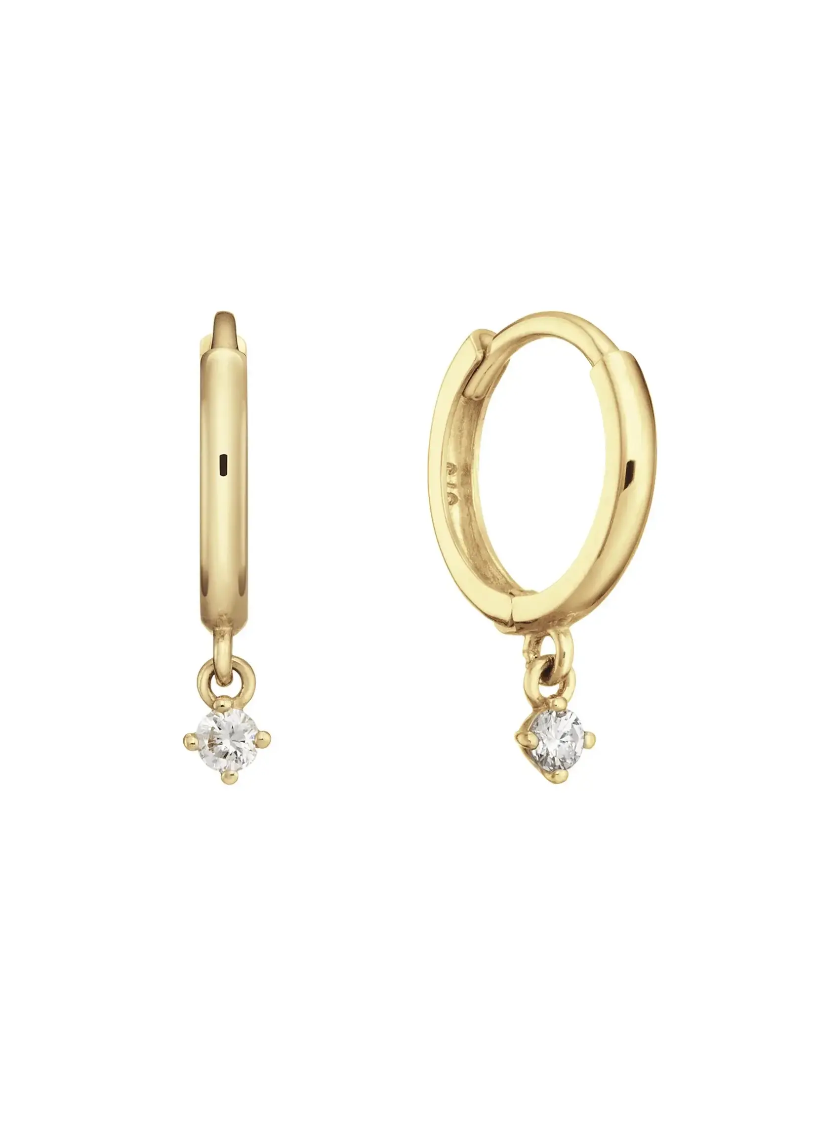 Jackie Gold Jackie Gold 14KY Shine Star Hoops