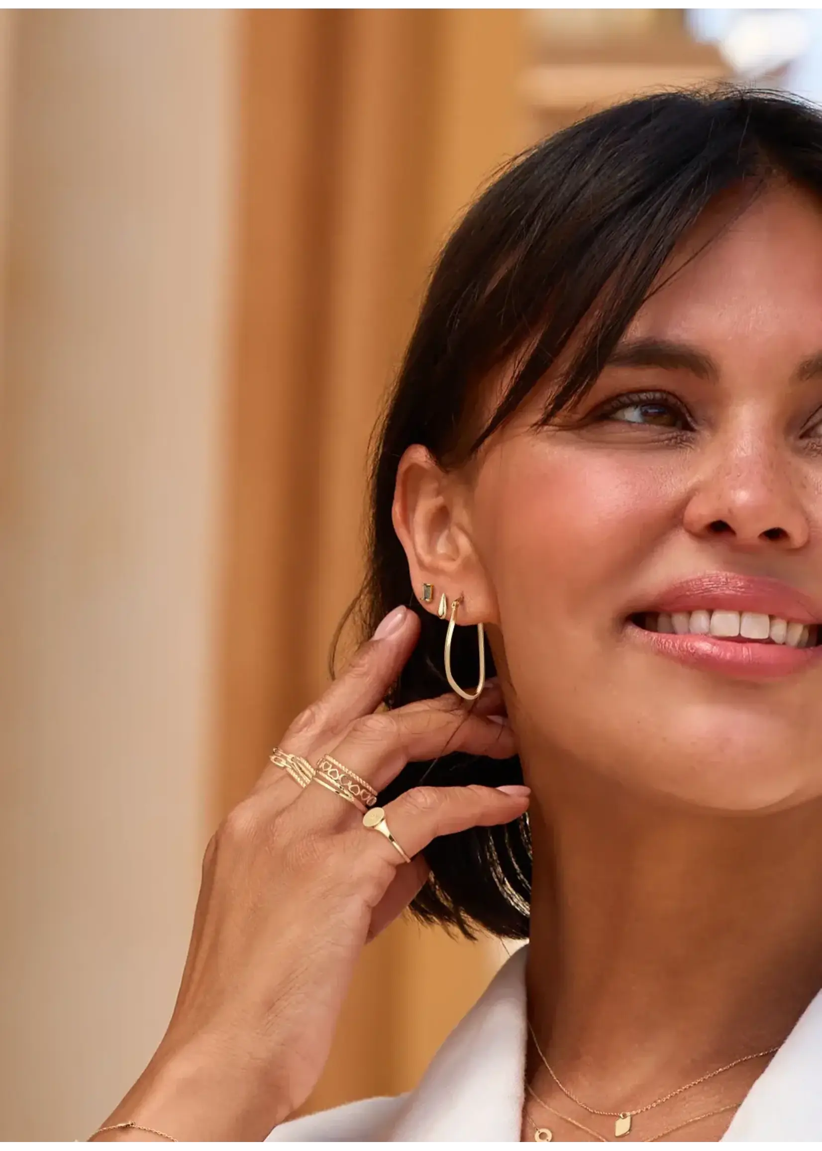 Jackie Gold Jackie Gold 14KY San Polo Studs