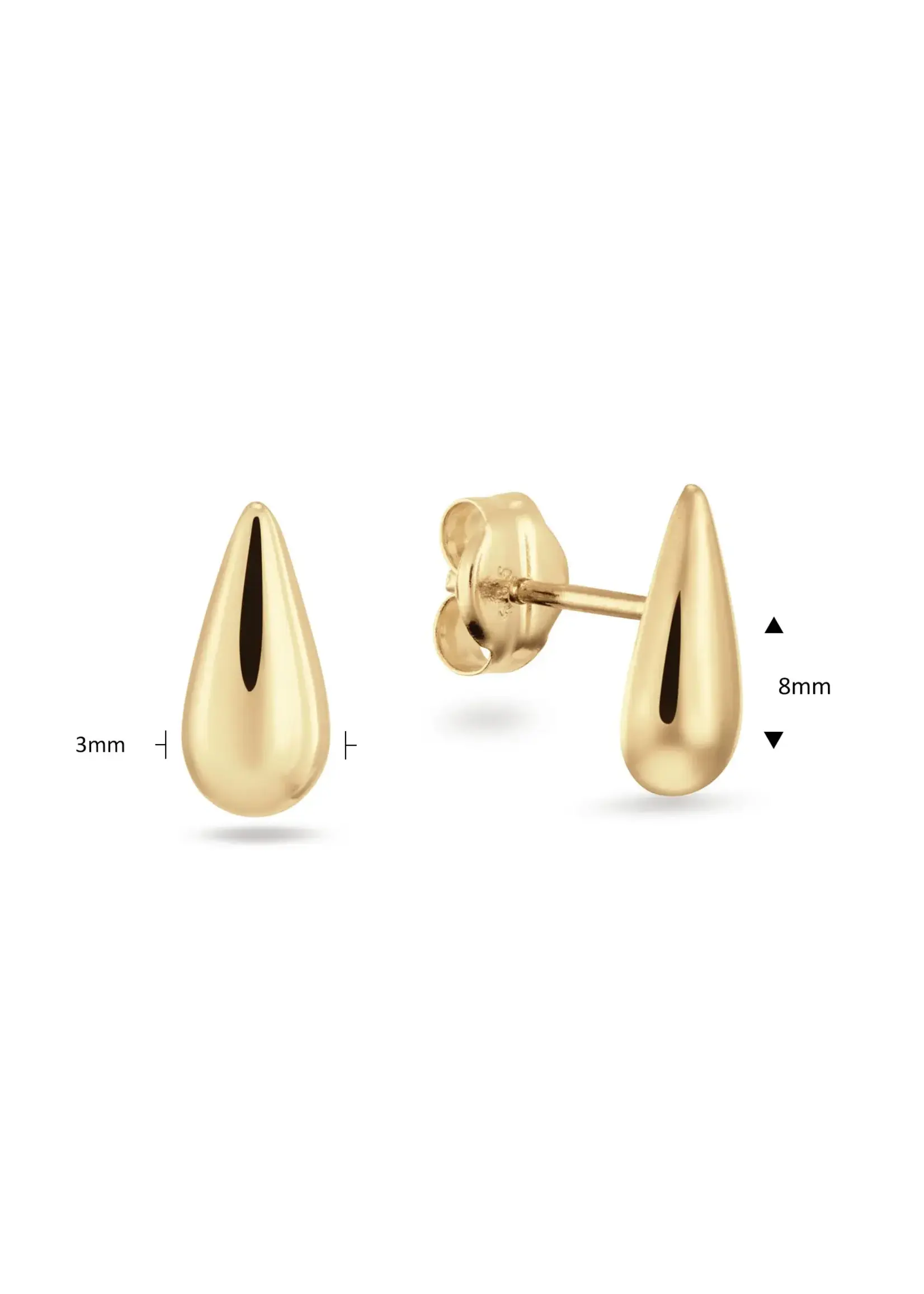 Jackie Gold Jackie Gold 14KY San Polo Studs