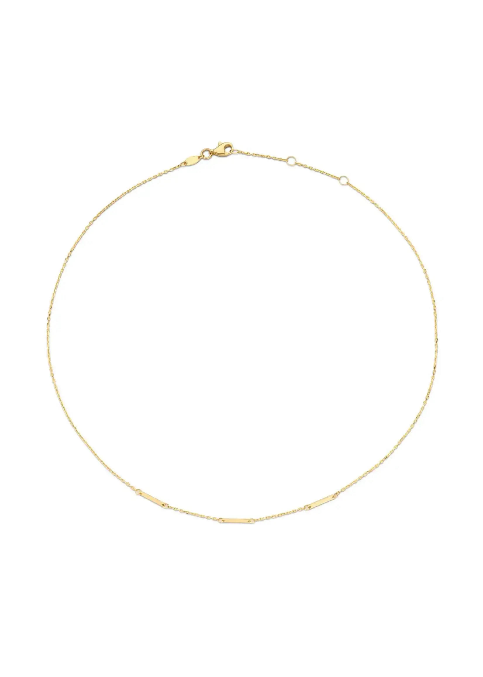 Jackie Gold Jackie Gold 14KY Triple Bar Necklace