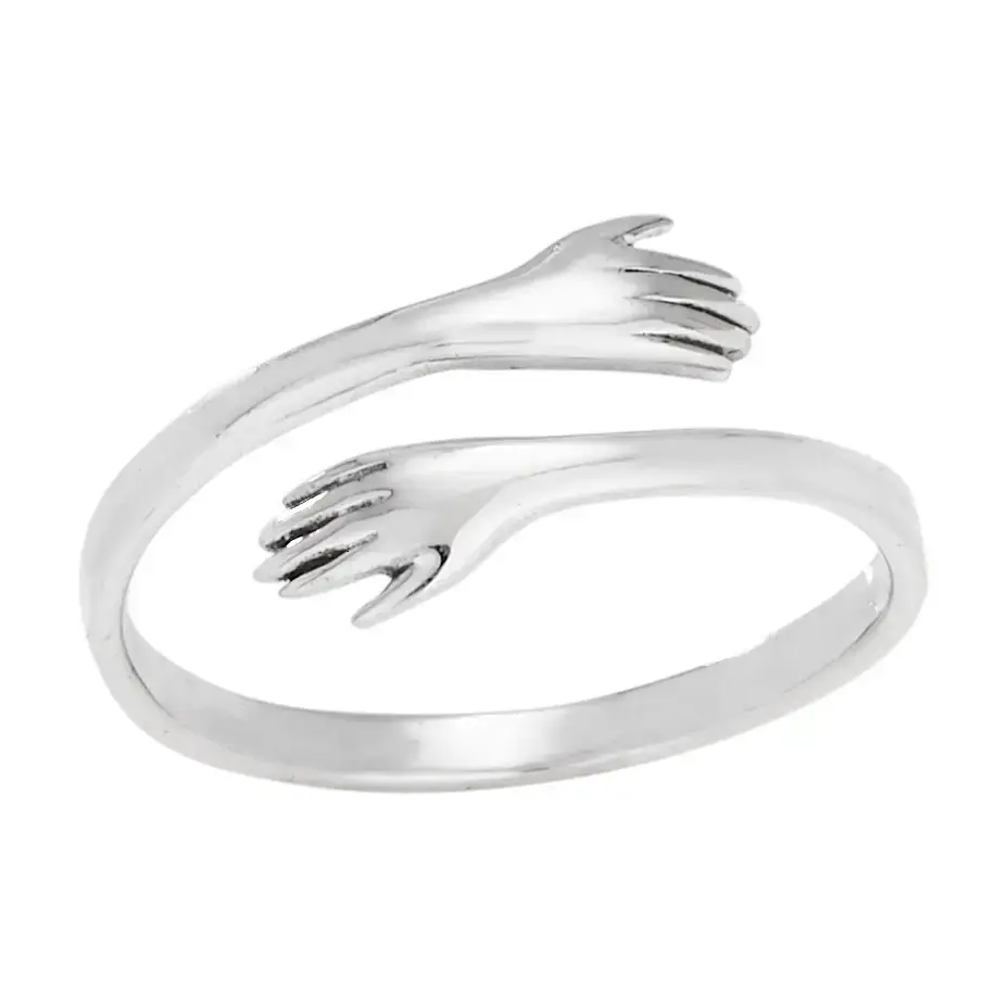 Sterling Silver HUG Rings - Kreative Design