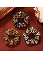 Vintage Leaf Wreath Brooch