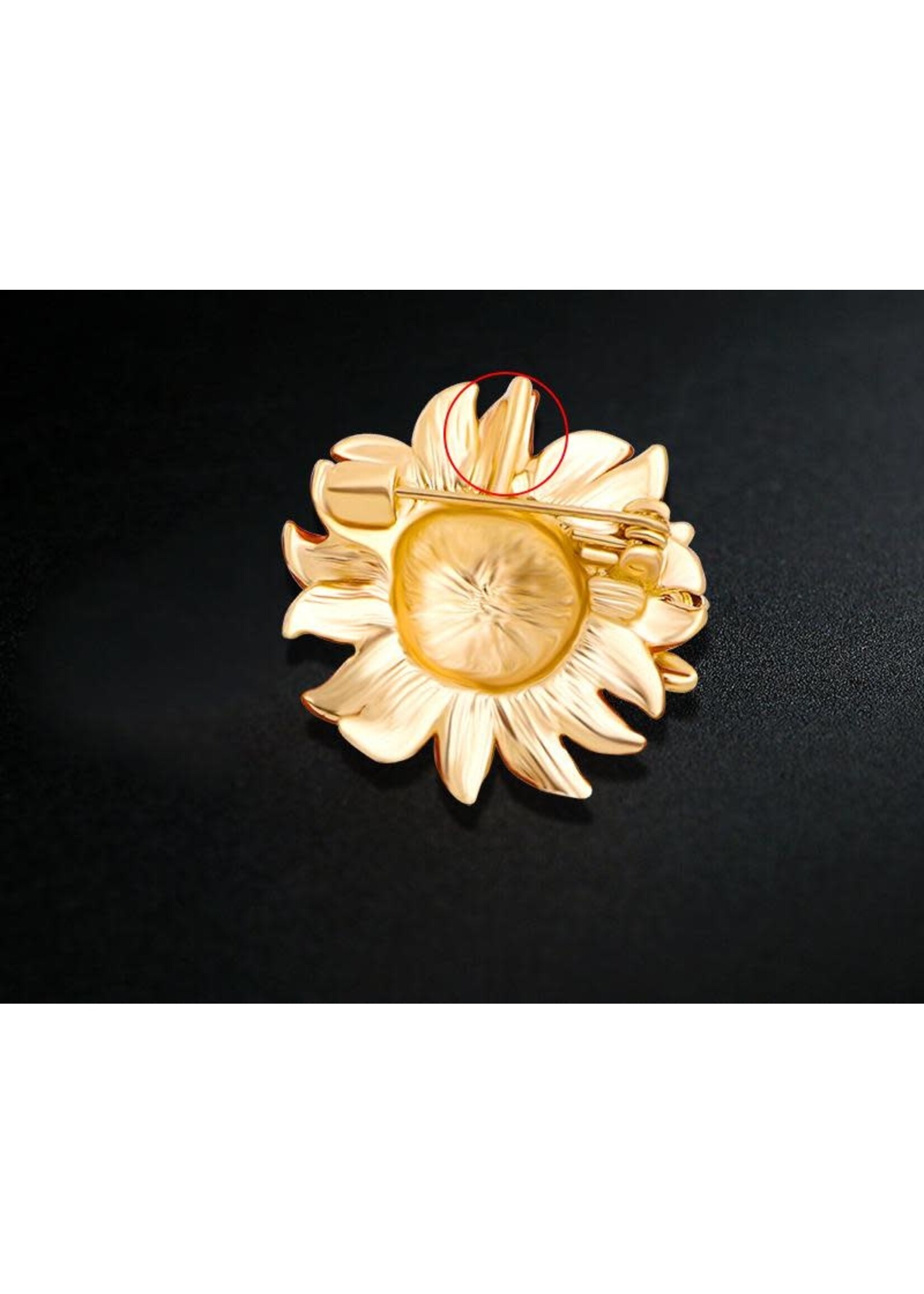 Sunflower Bumble Bee Brooch