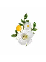 Delicate Daisy Leaf Brooch