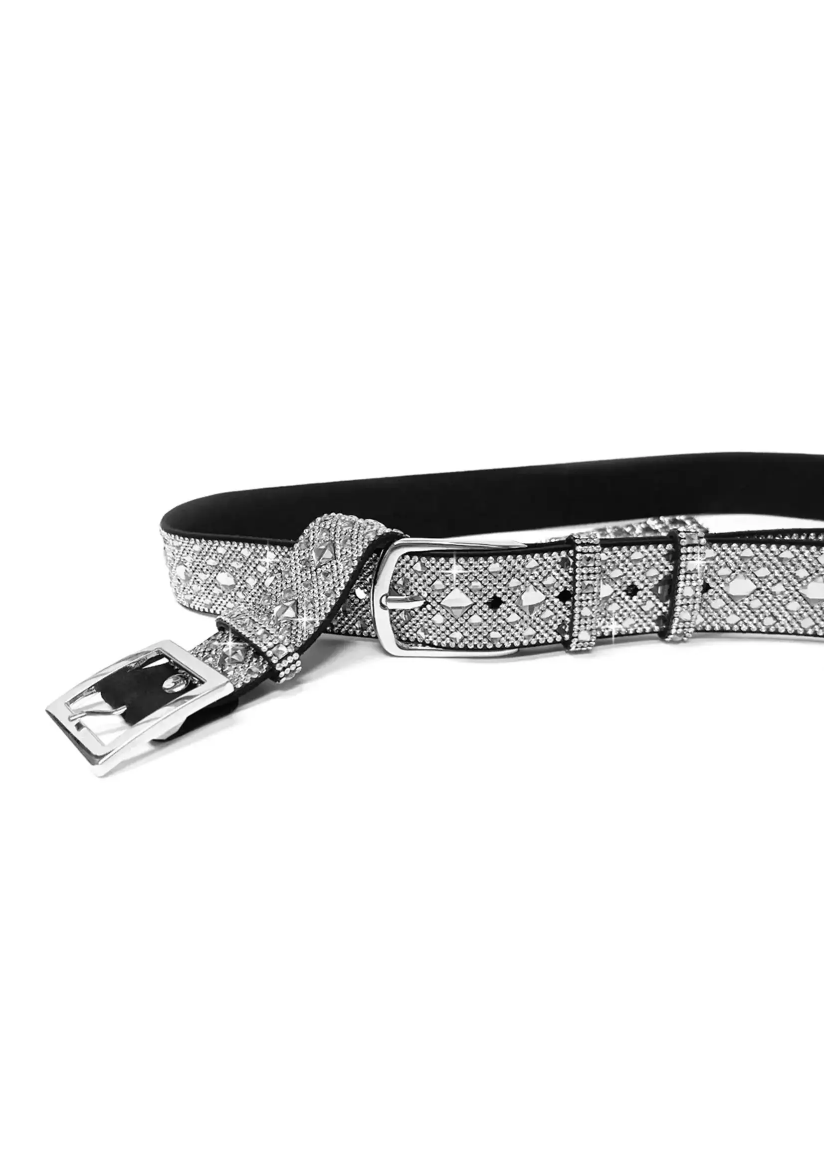 Jacqueline Kent JK Royal Ice Belt & Extender White Diamond Silver