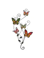 Mulit Colored Metal Butterfly Wall Decor