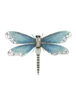 Blue Metal Dragonfly Wall Decor
