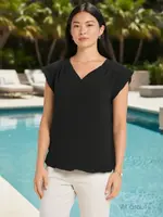 Devia Short Sleeve V-Neck Top S520T