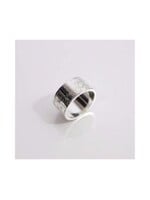 Tiffany & Co. Vintage Tiffany & Co. Sterling "Notes" Ring 10mm size 6