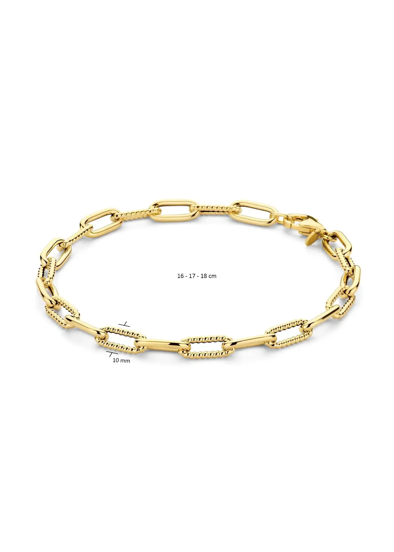 Jackie Gold Jackie Gold Tres Chic Boxlink Bracelet