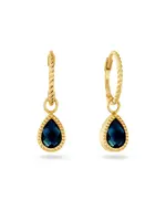 Jackie Gold Jackie Gold Amstel London Blue Topaz Earrings