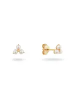 Jackie Gold Jackie Gold Robben Island Trio Pearl Stud