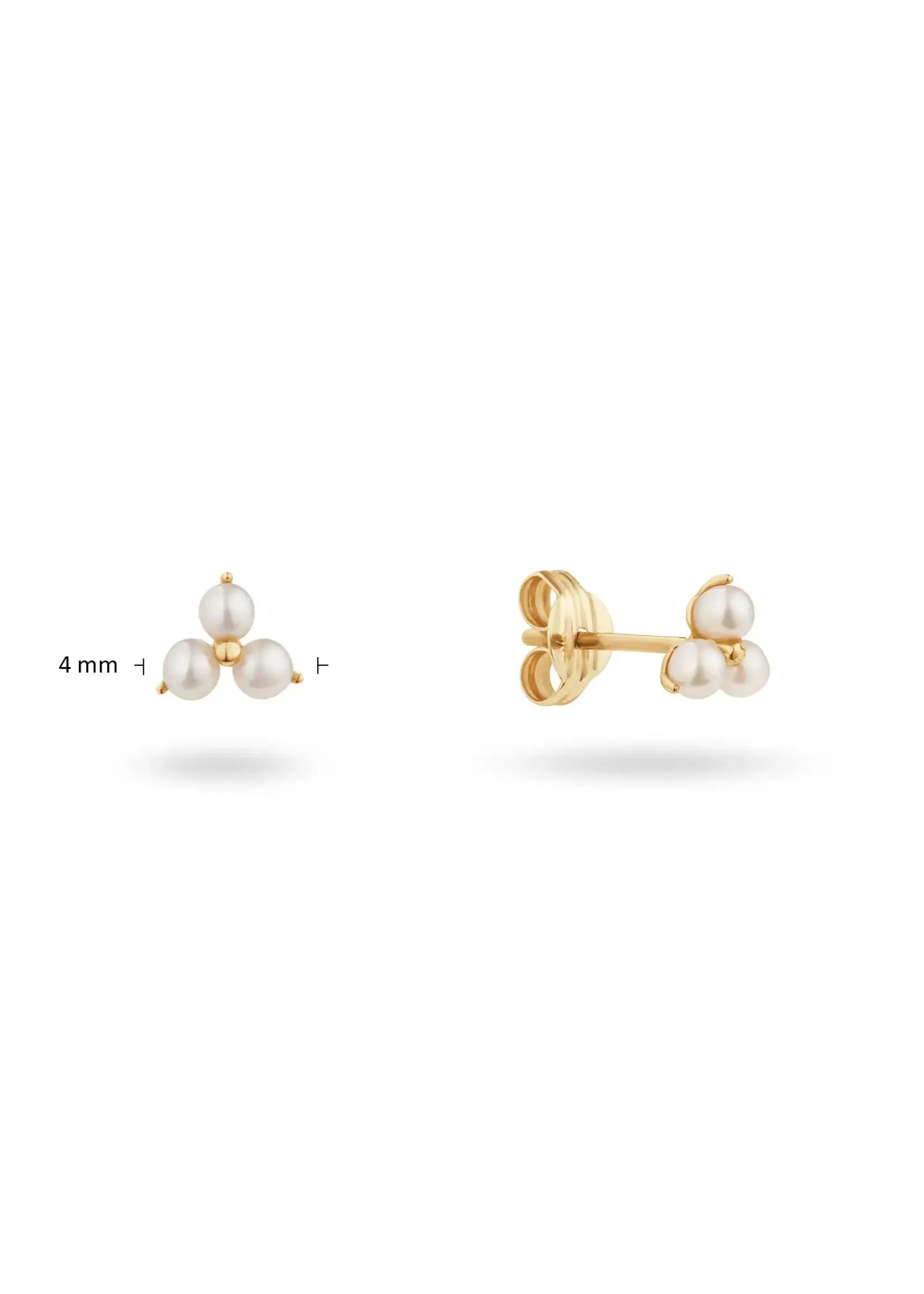 Jackie Gold Jackie Gold Robben Island Trio Pearl Stud