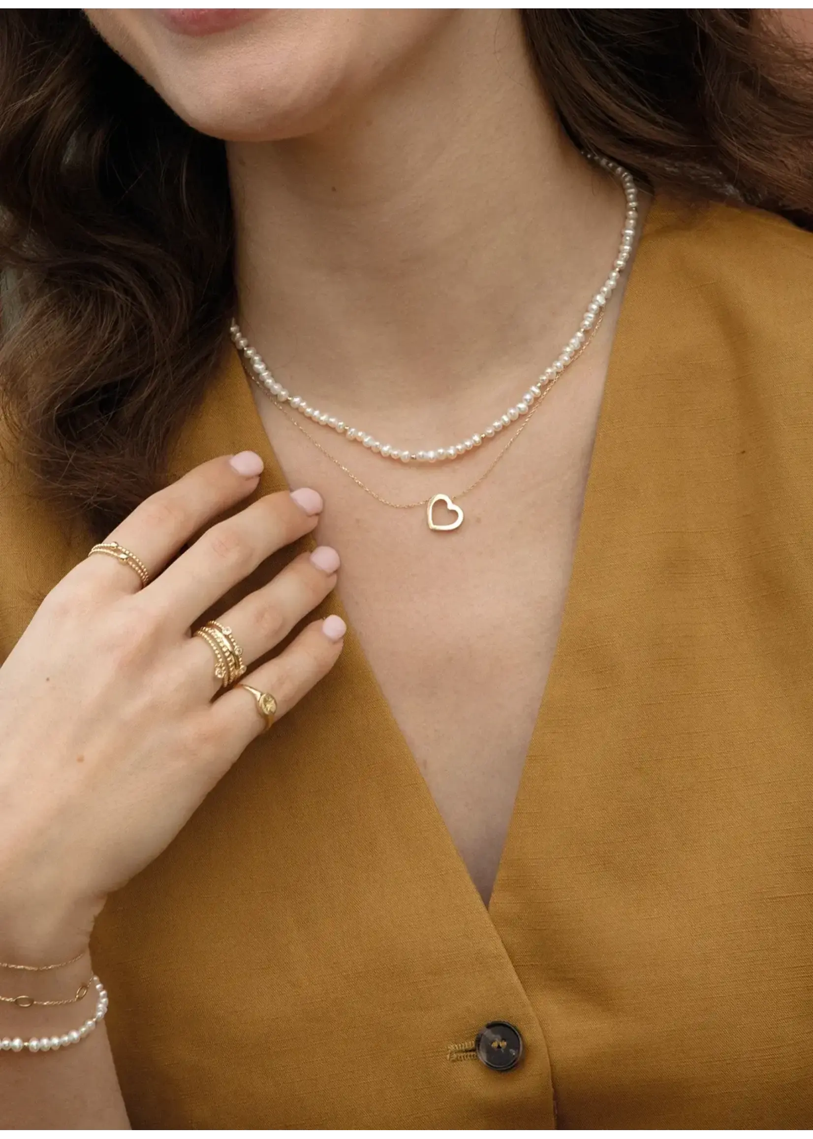 Jackie Gold Jackie Gold Pearl Potion Necklace 585