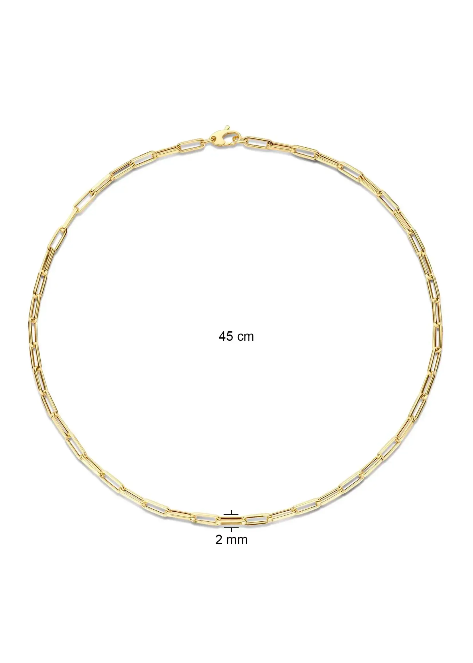 Jackie Gold Jackie Gold Elegant Boxlink Necklace 585