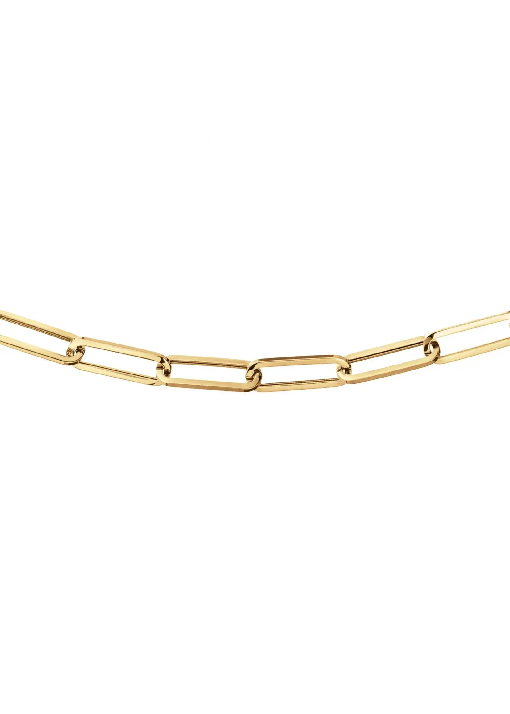 Jackie Gold Jackie Gold Elegant Boxlink Necklace 585