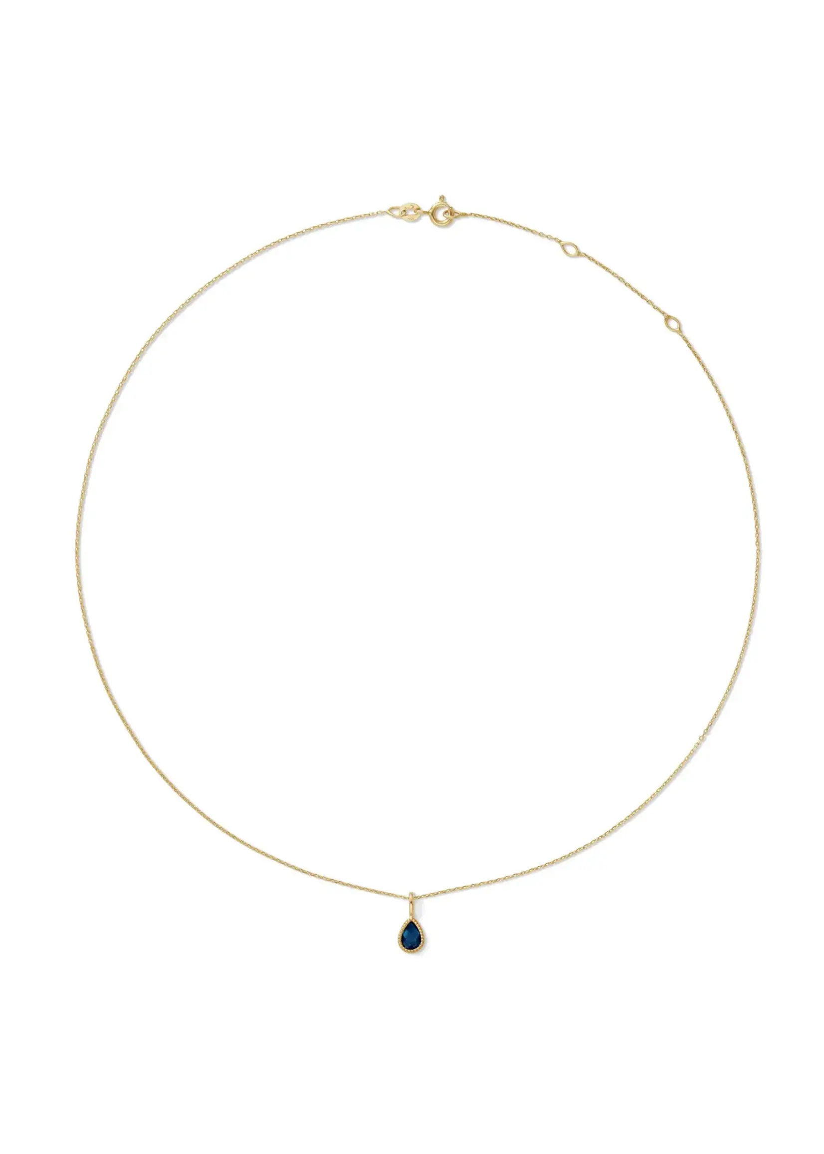 Jackie Gold Jackie Gold Amstel London Blue Topaz Necklace 585
