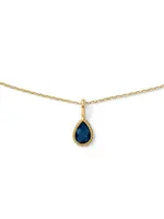 Jackie Gold Jackie Gold Amstel London Blue Topaz Necklace 585