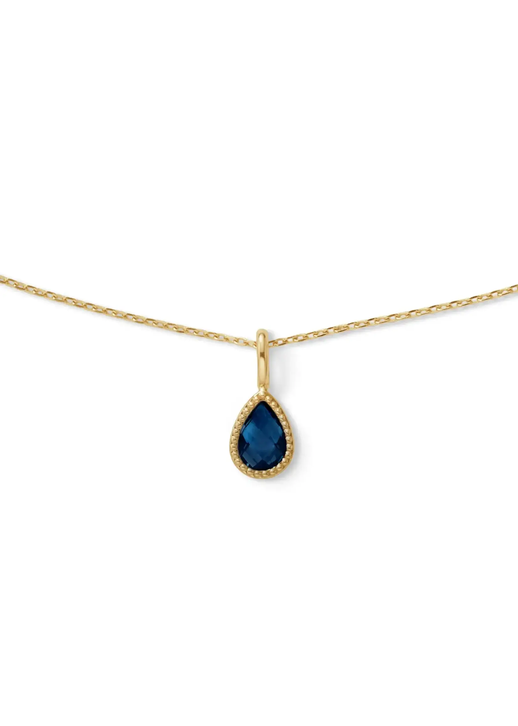 Jackie Gold Jackie Gold Amstel London Blue Topaz Necklace 585