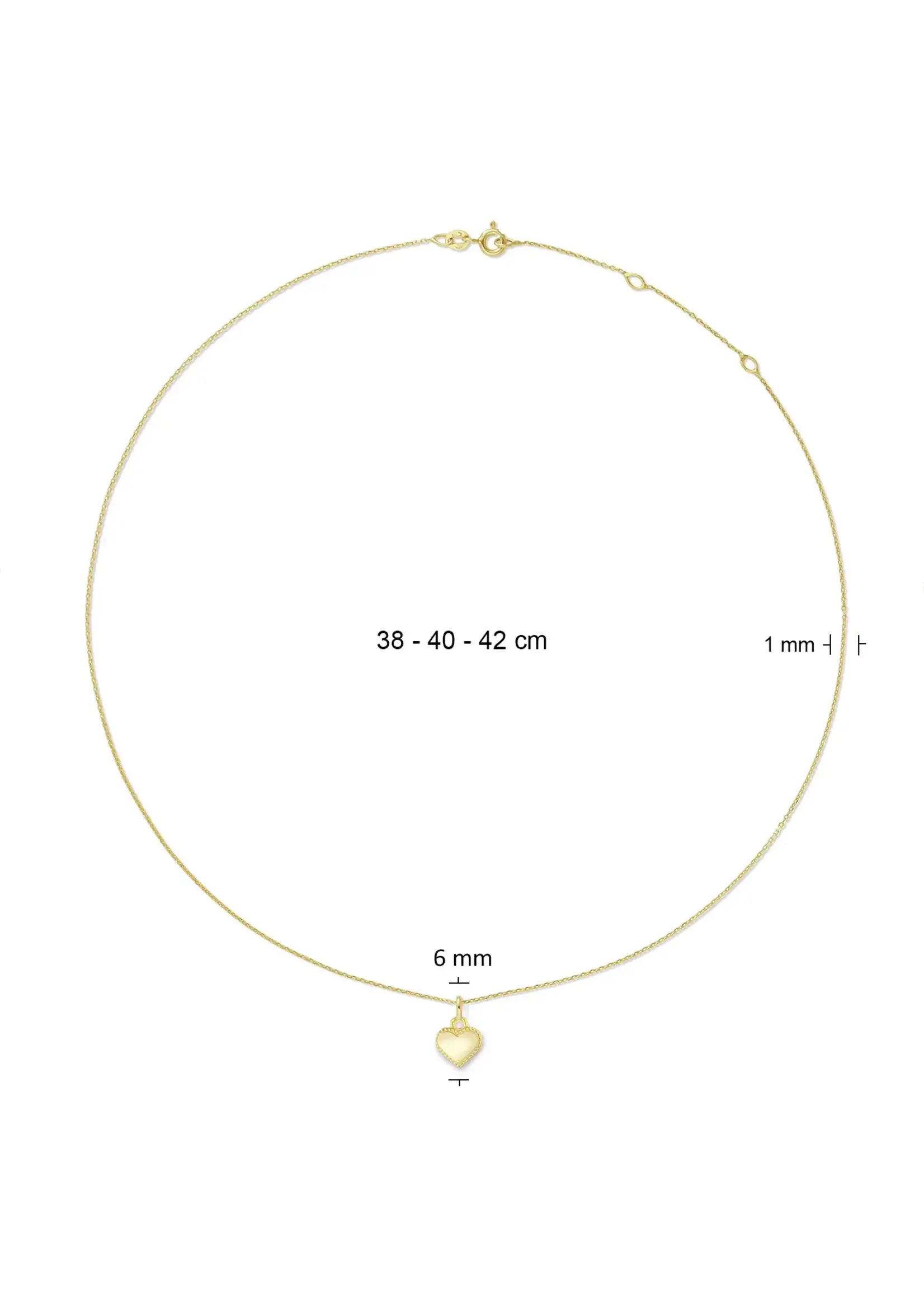 Jackie Gold Jackie Gold Love Actually Necklace 585