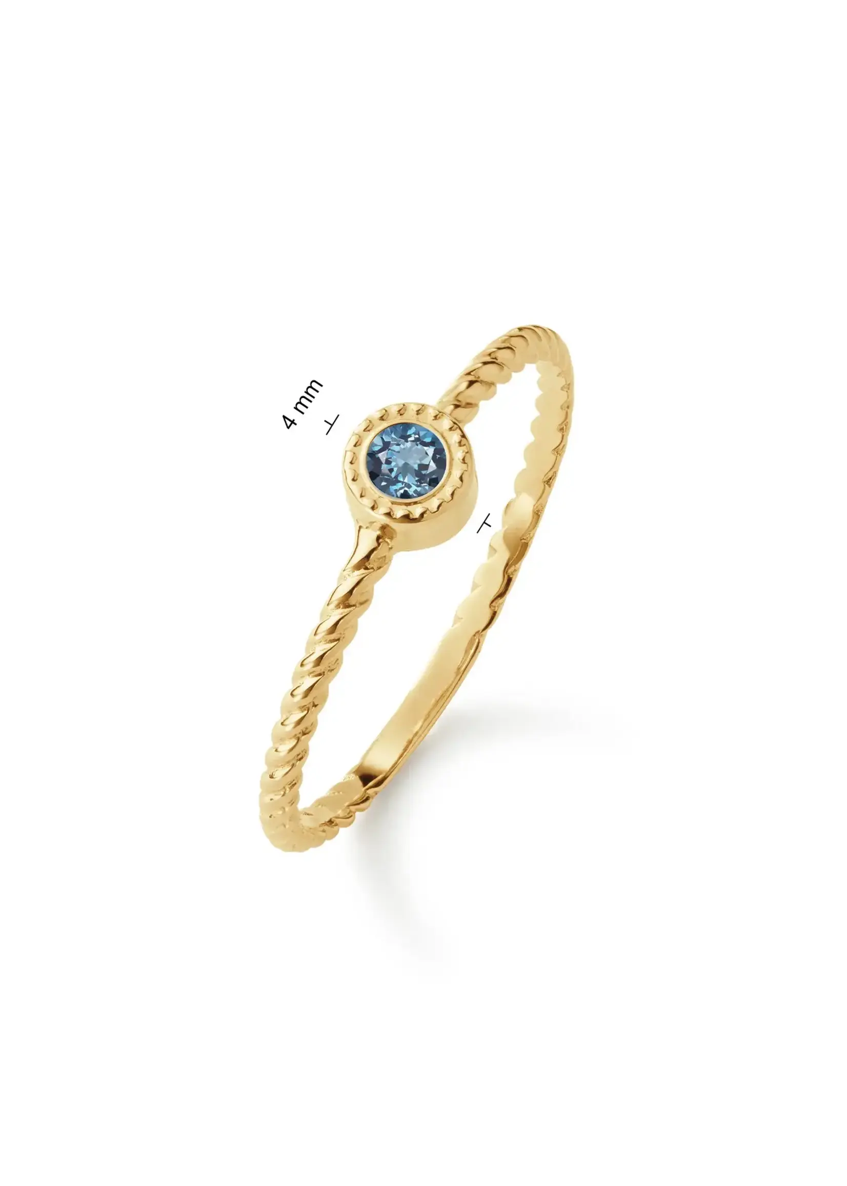 Jackie Gold Jackie Gold Kirstenbosch London Blue Ring 585