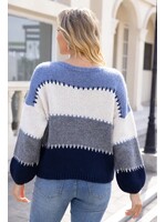 Marcella's Geometric Knit Top
