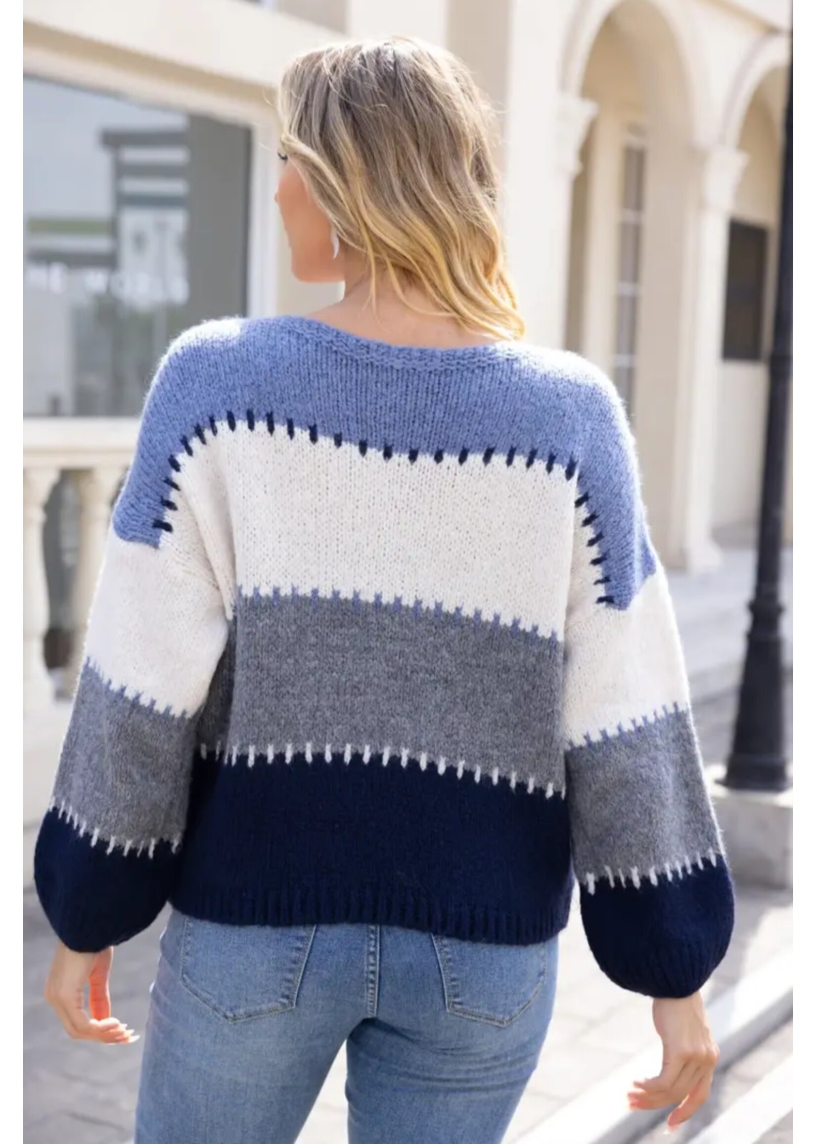 Marcella's Geometric Knit Top