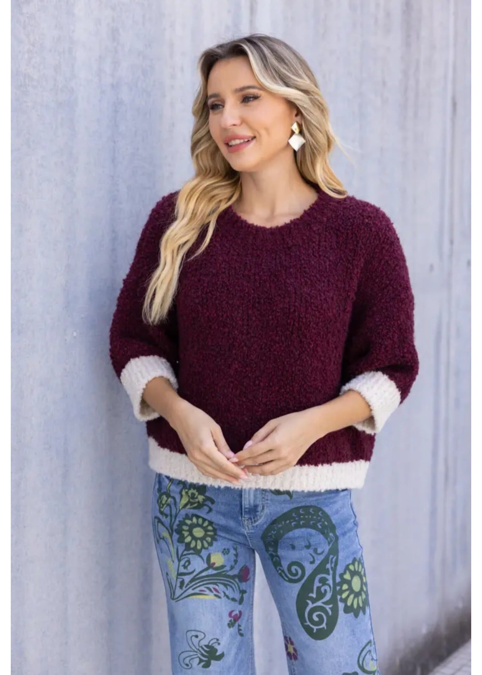 Rosaline Plush Knit Top