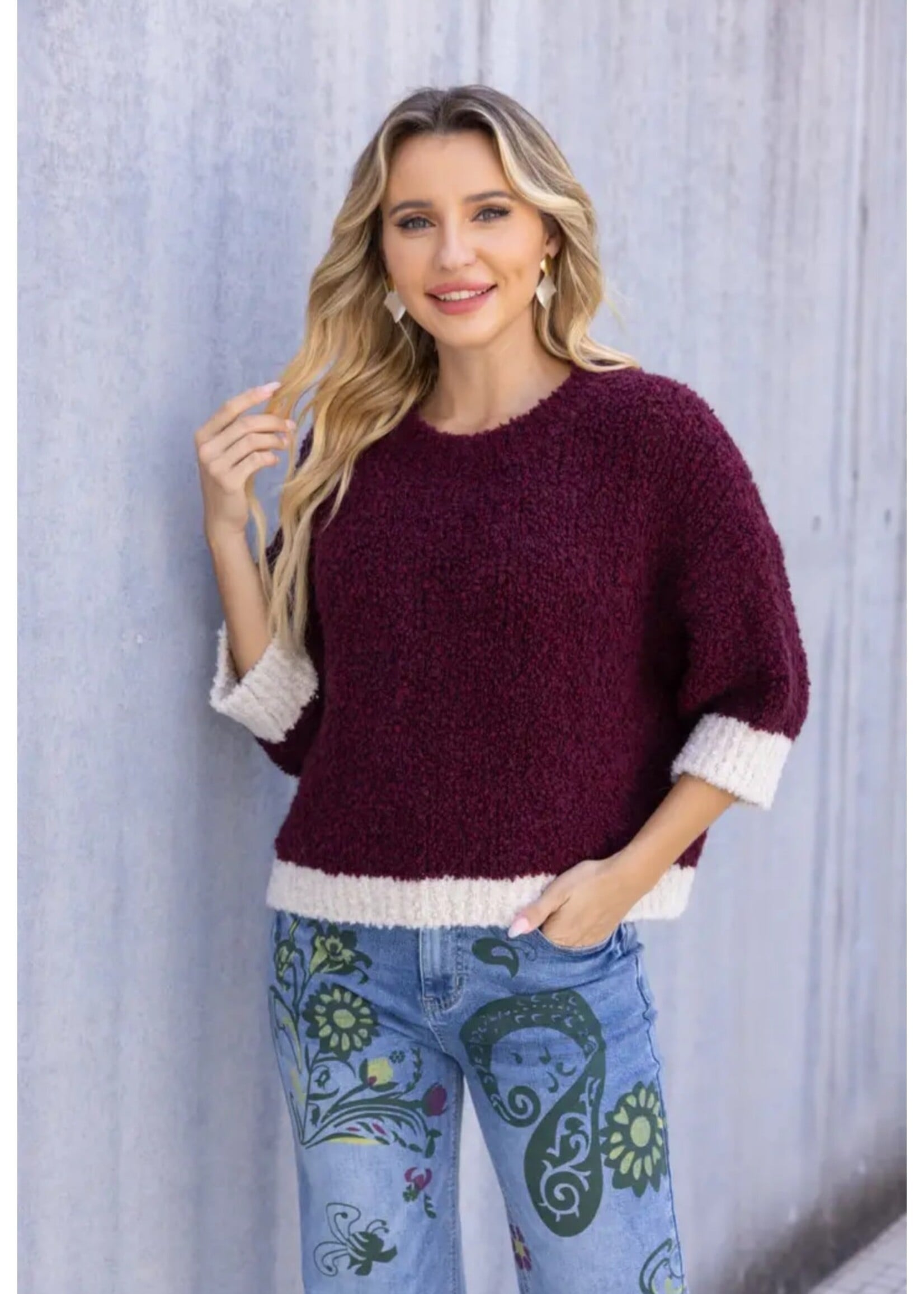 Rosaline Plush Knit Top