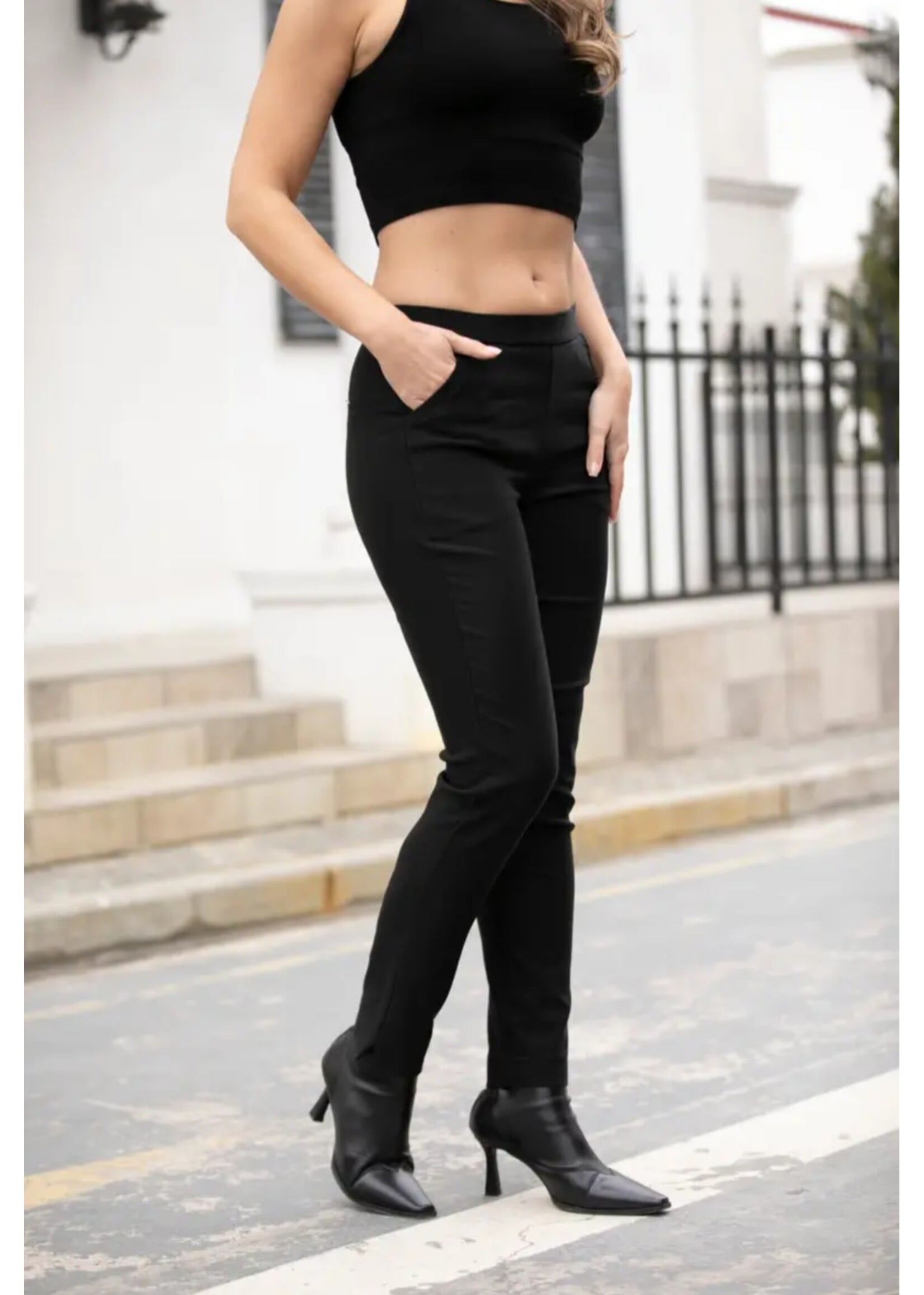 Pull On Straight Leg Pant