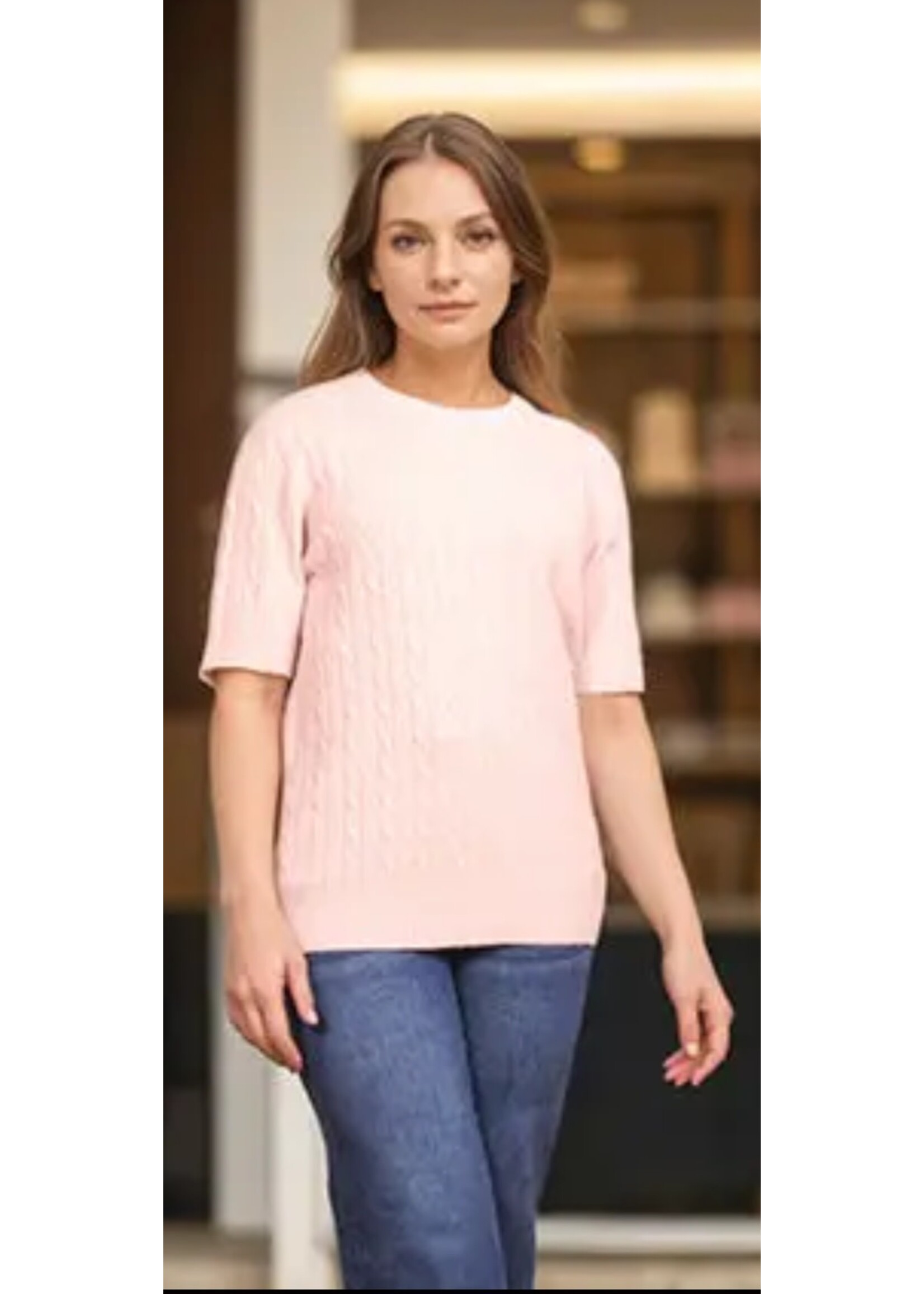 Anastasia's Cable Knit Top