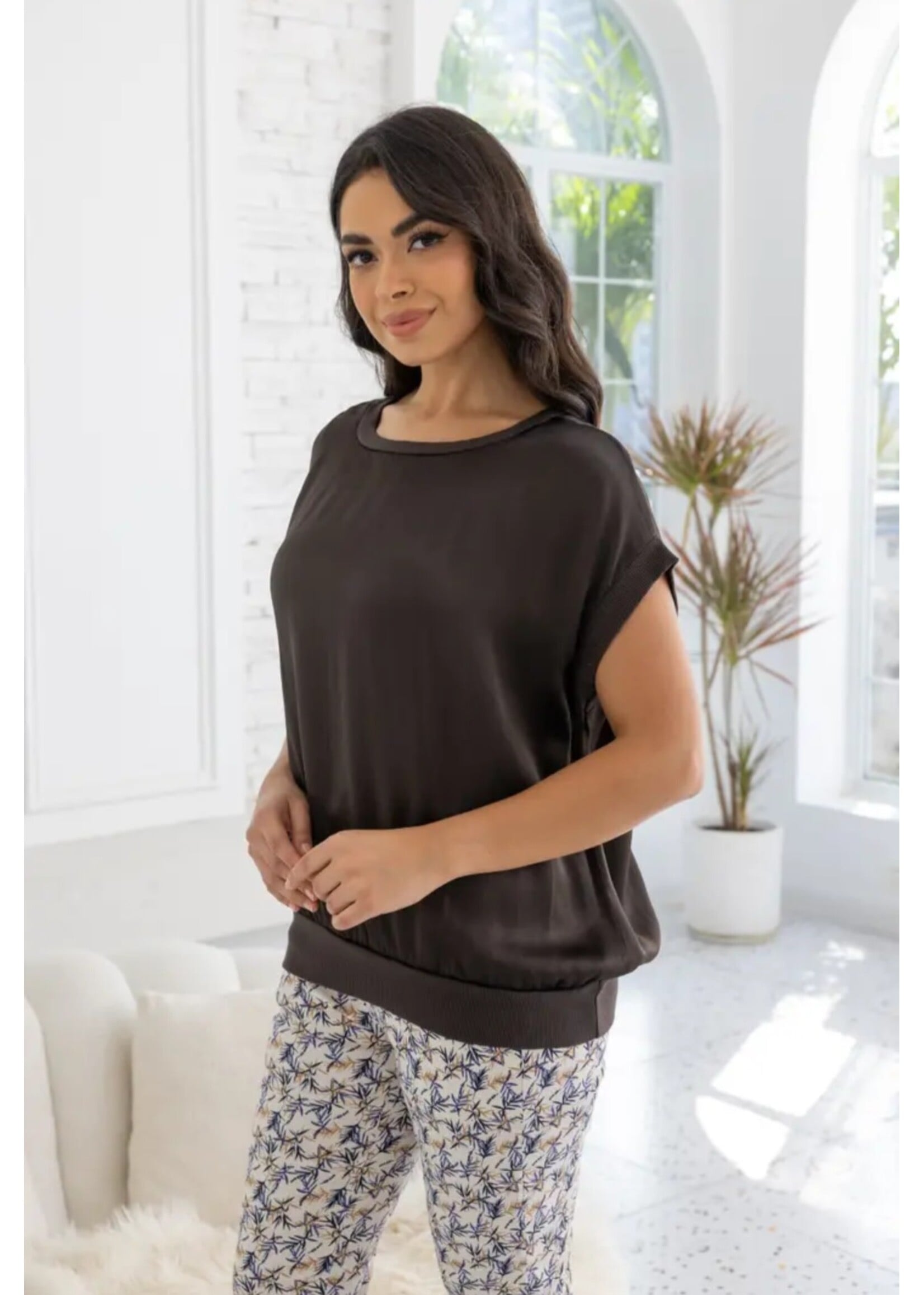 Luminous Satin Top