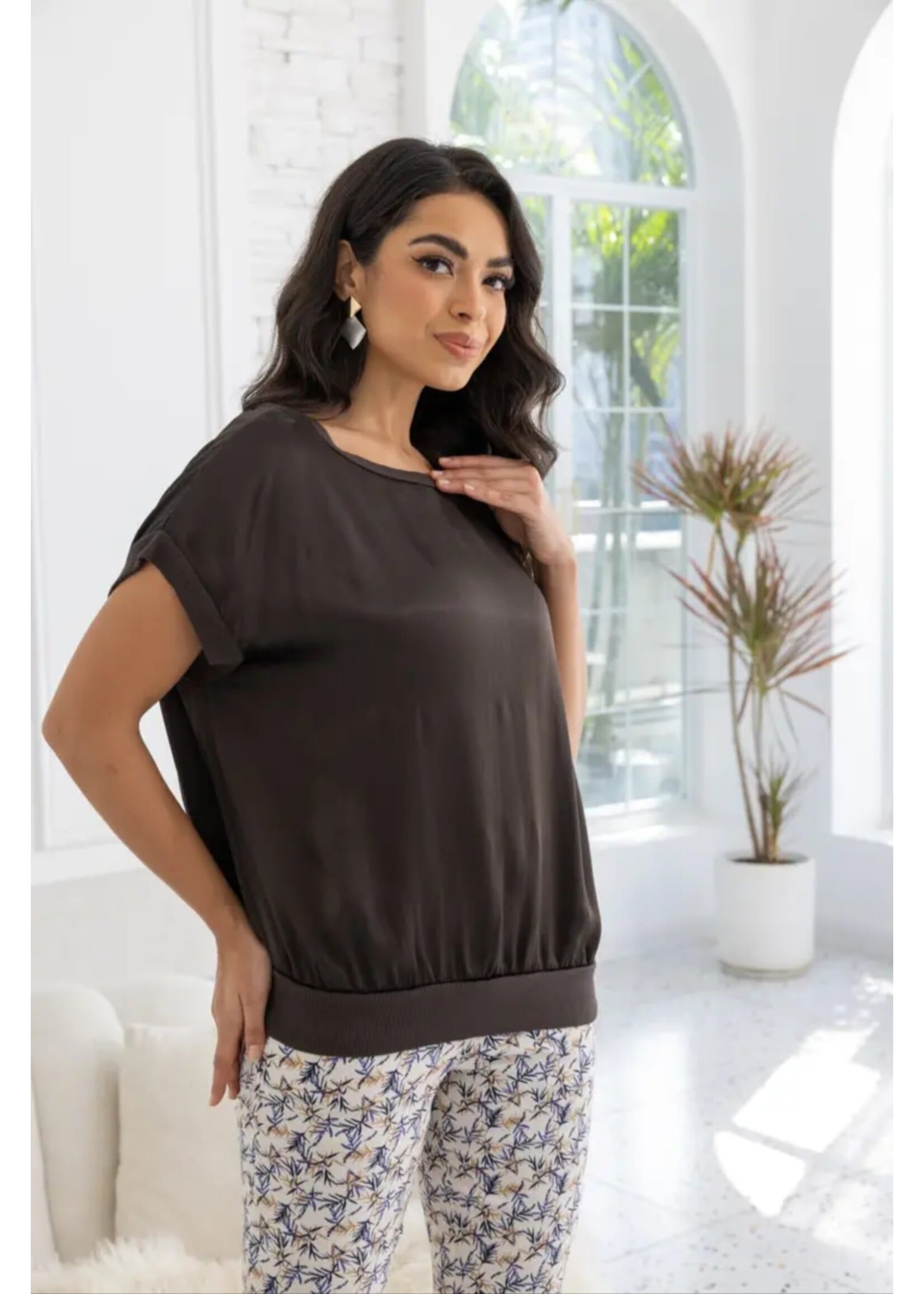 Luminous Satin Top
