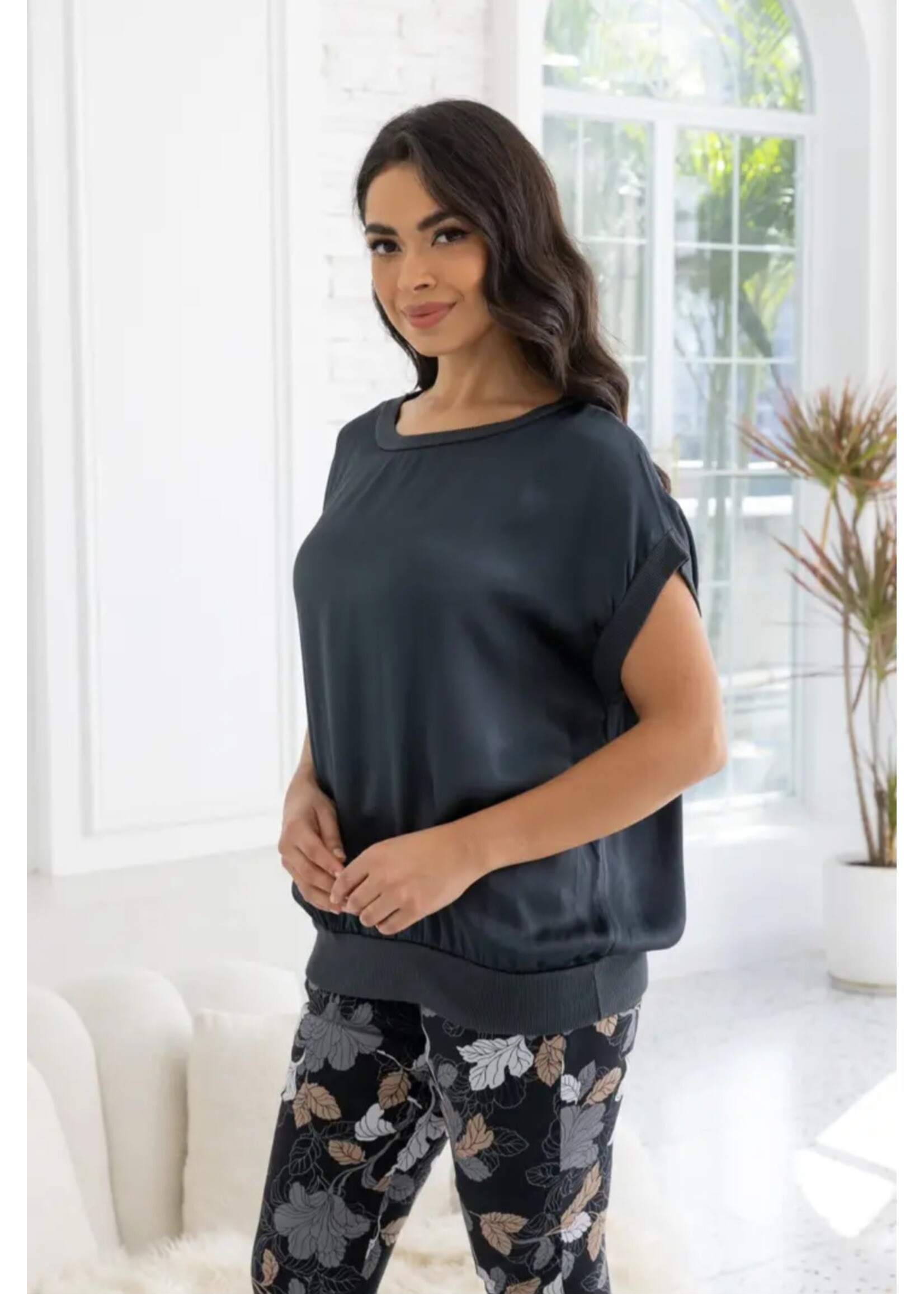 Luminous Satin Top